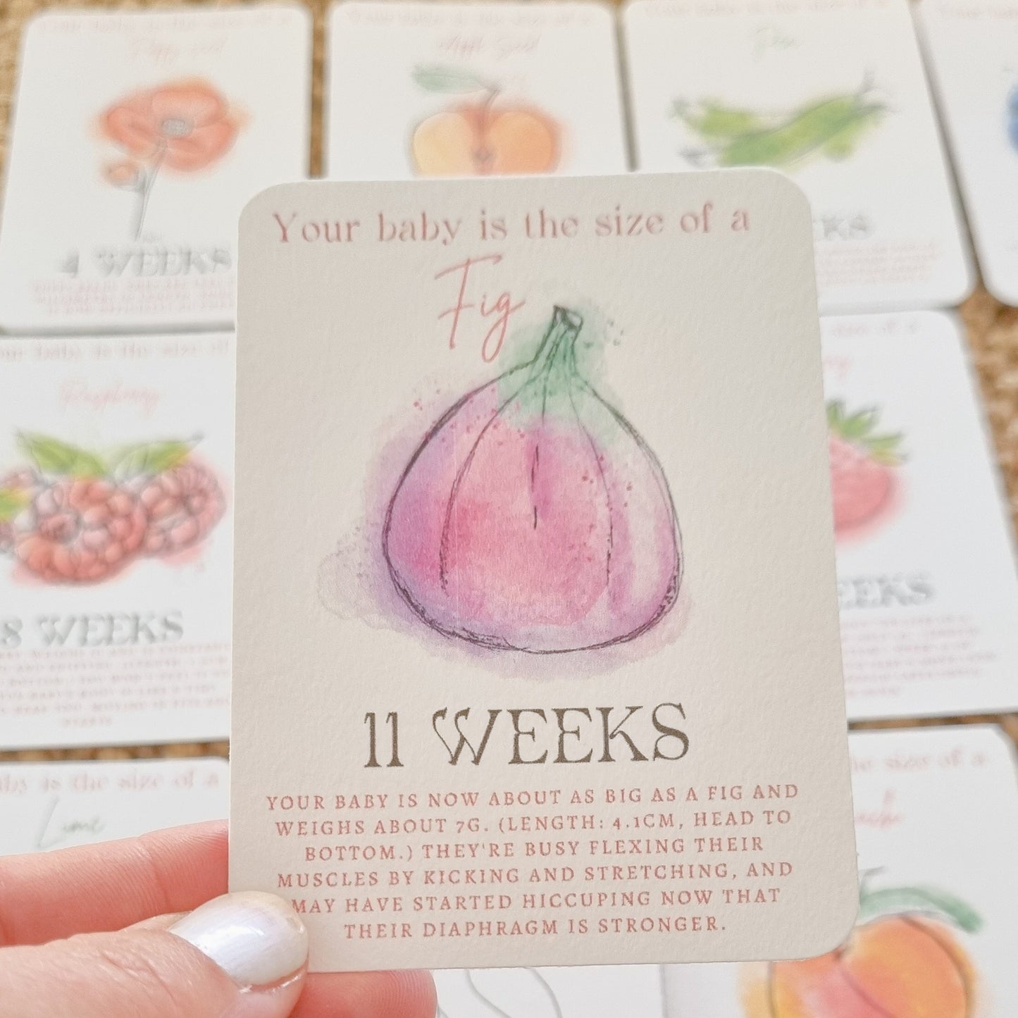 43 Pregnancy Milestone Cards