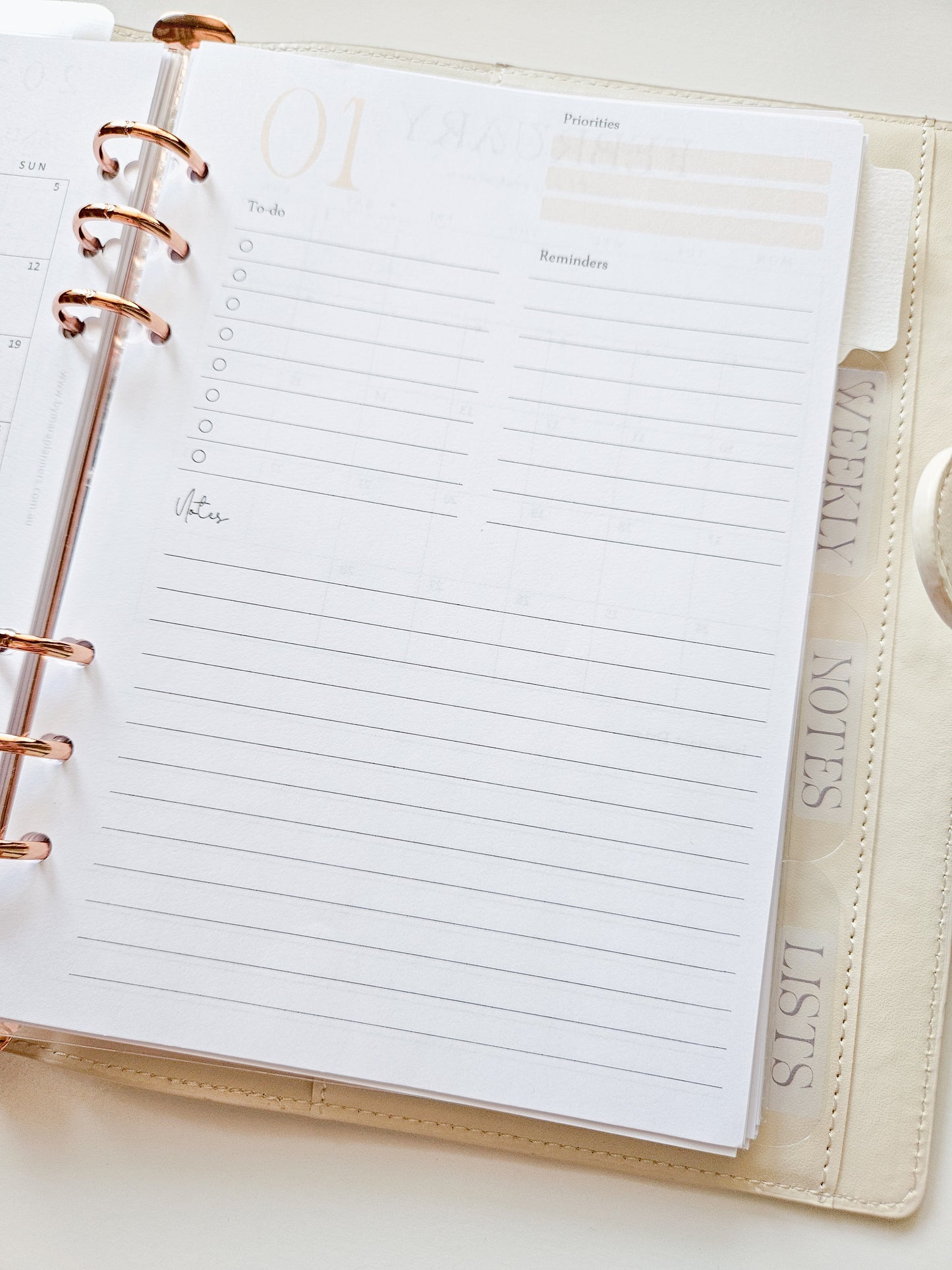 2025 Monthly Overview| Planner inserts | A5