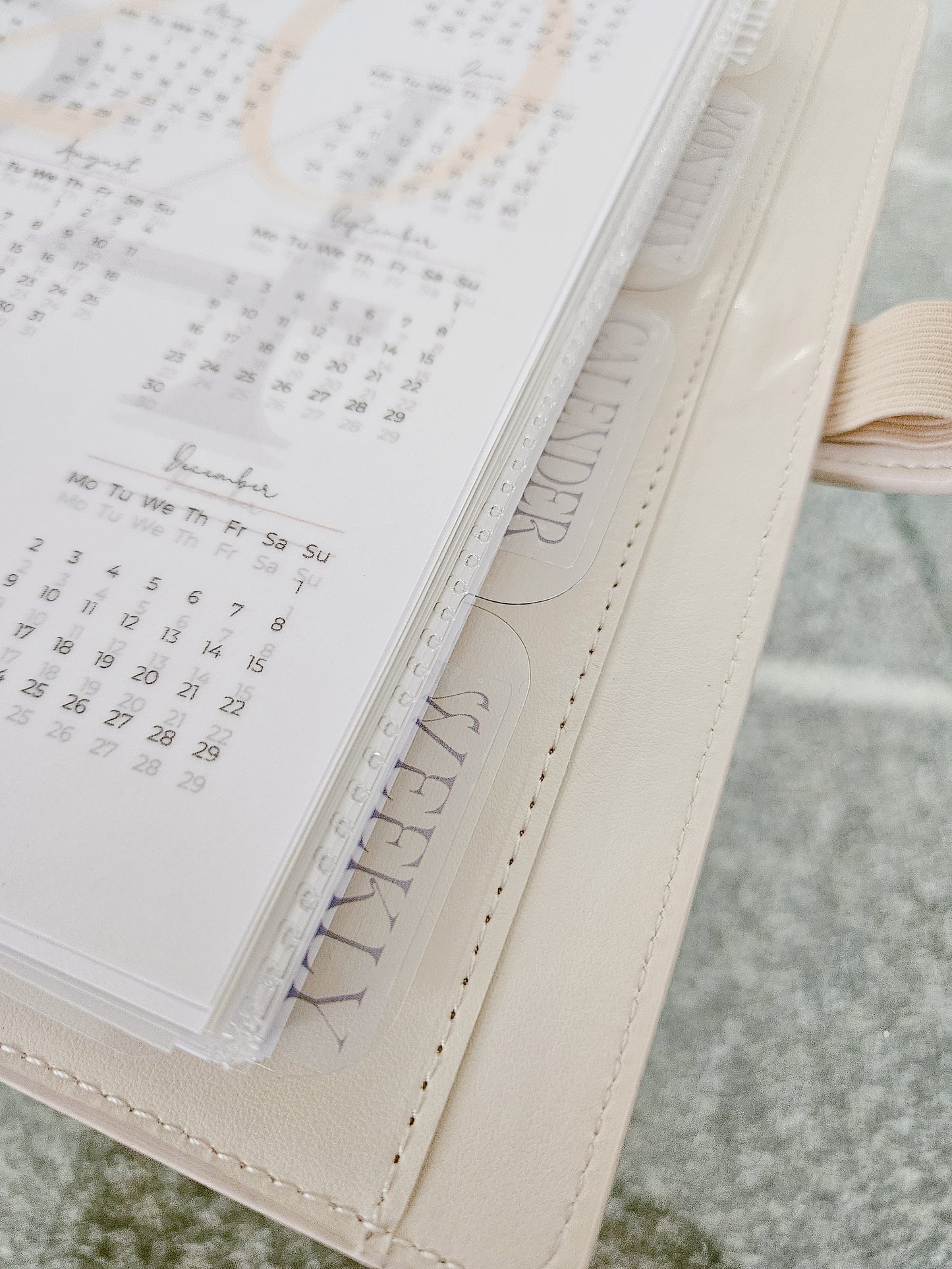 Clear 4tab Divider Inserts