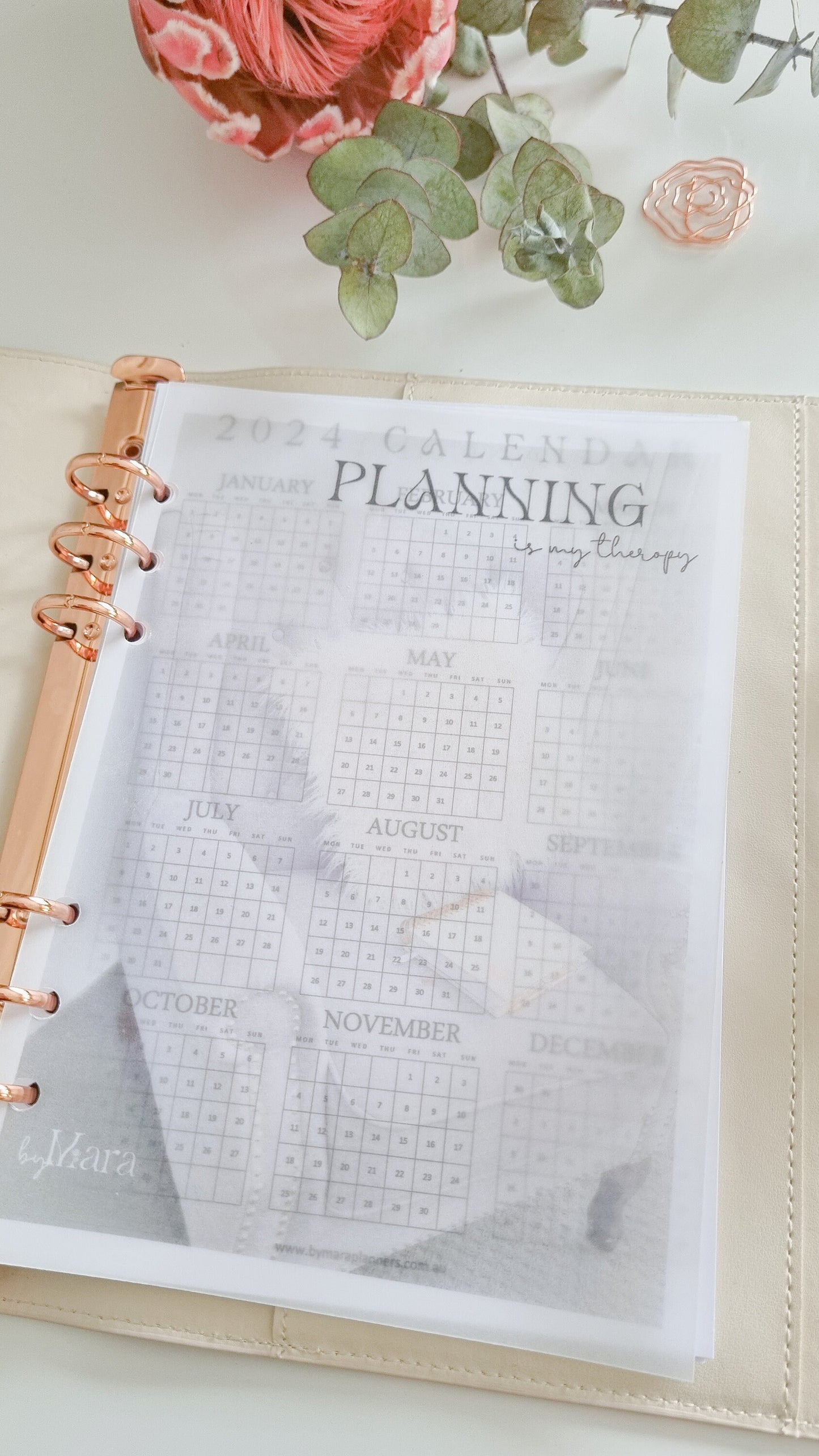 Vellum Dashboard| Planning is my Therapy| A5
