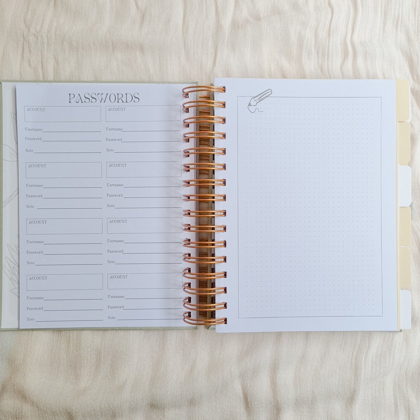 Undated Weekly Planner