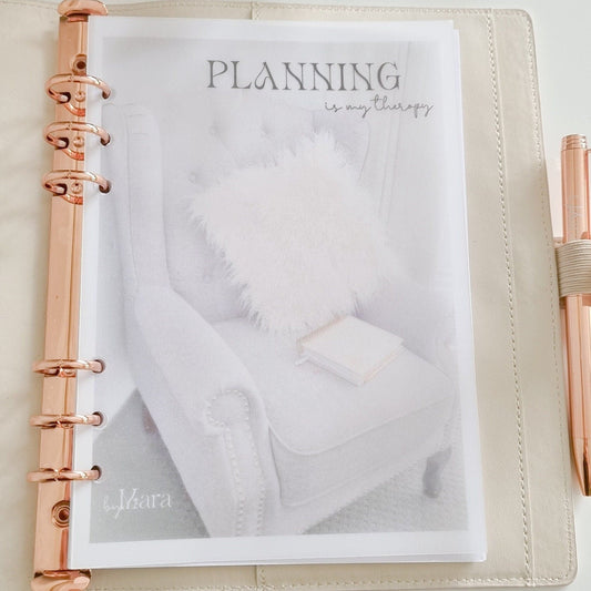 Vellum Dashboard| Planning is my Therapy| A5