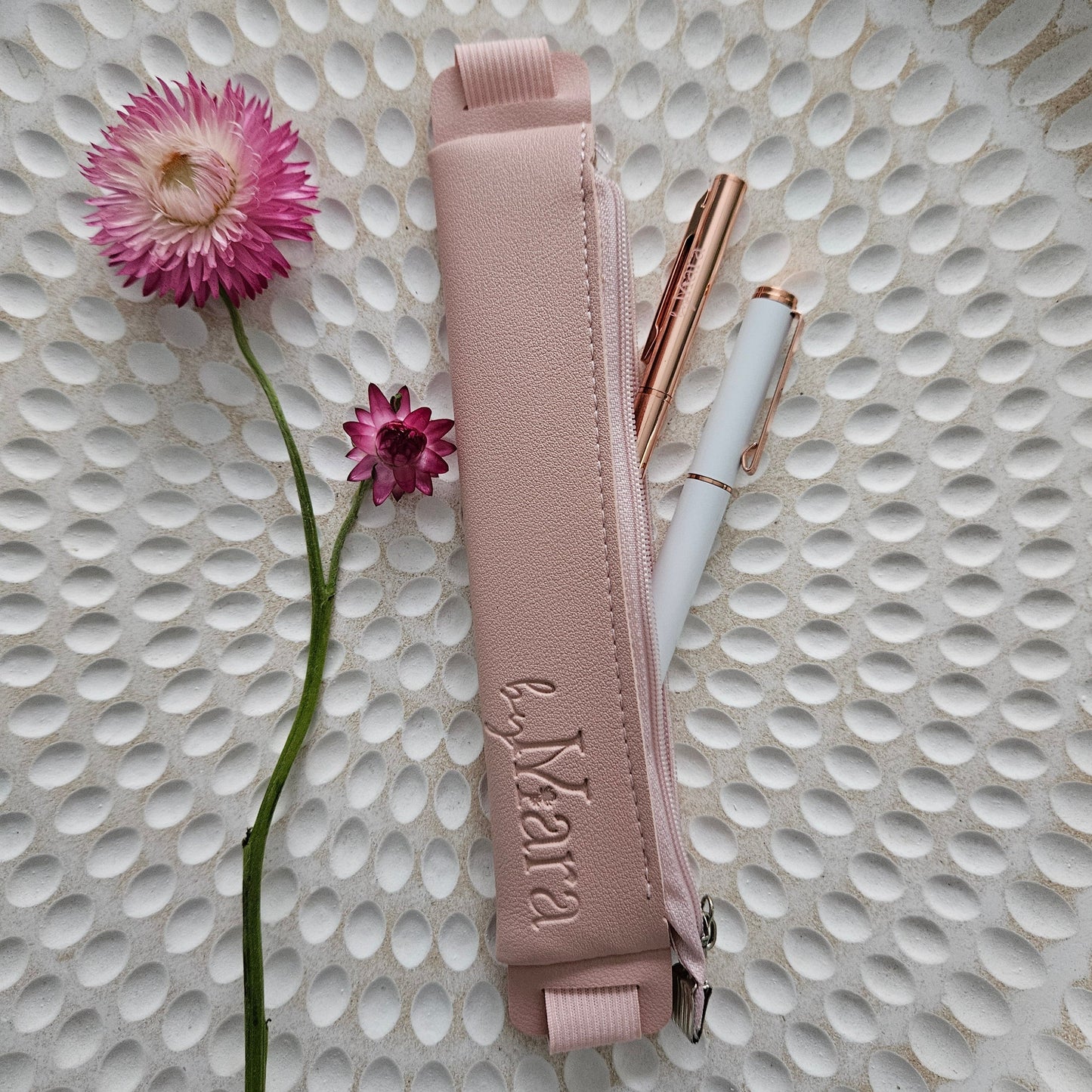 Elastic Pen Case -  Pink