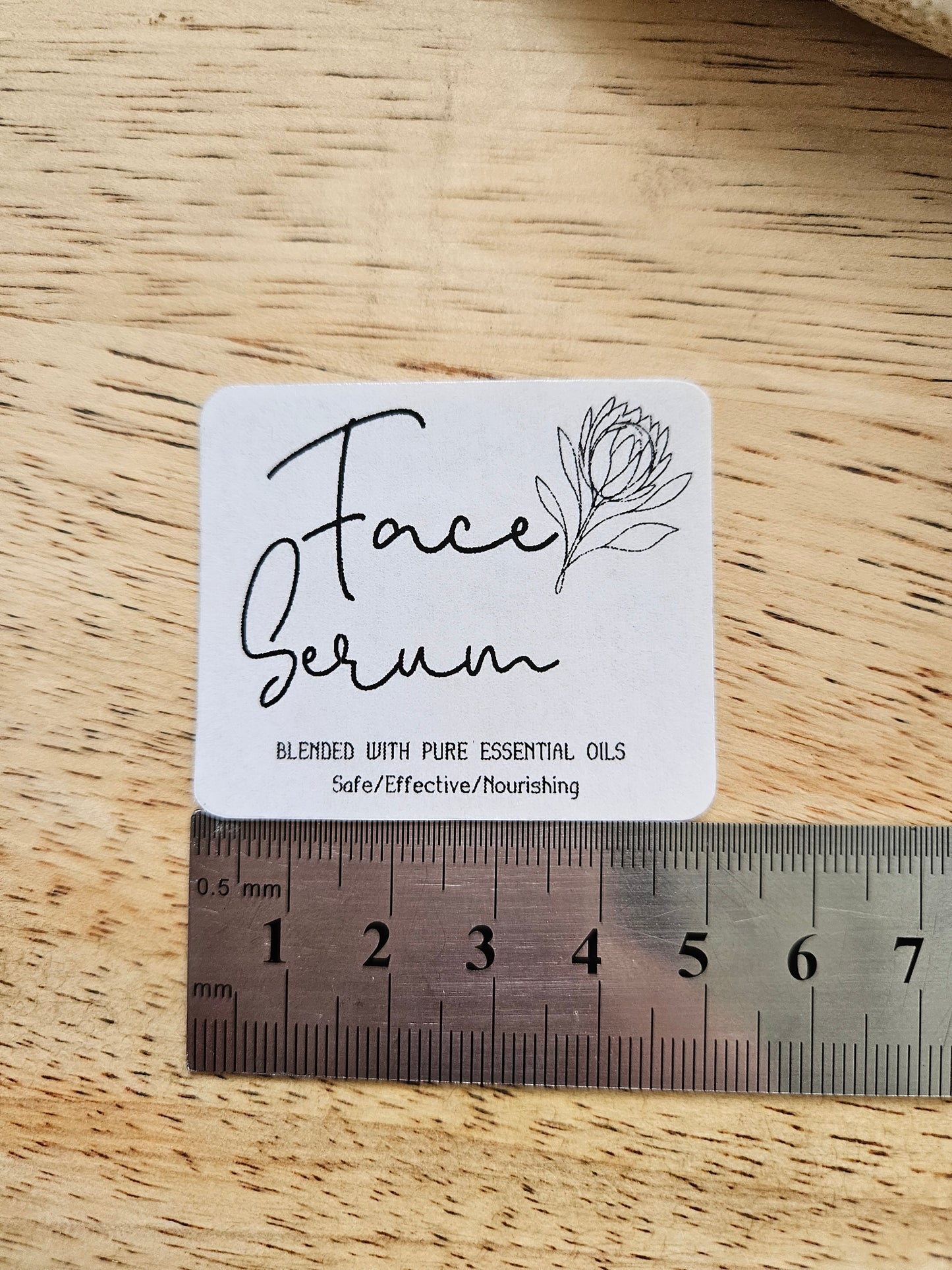 Face Serum Clear label
