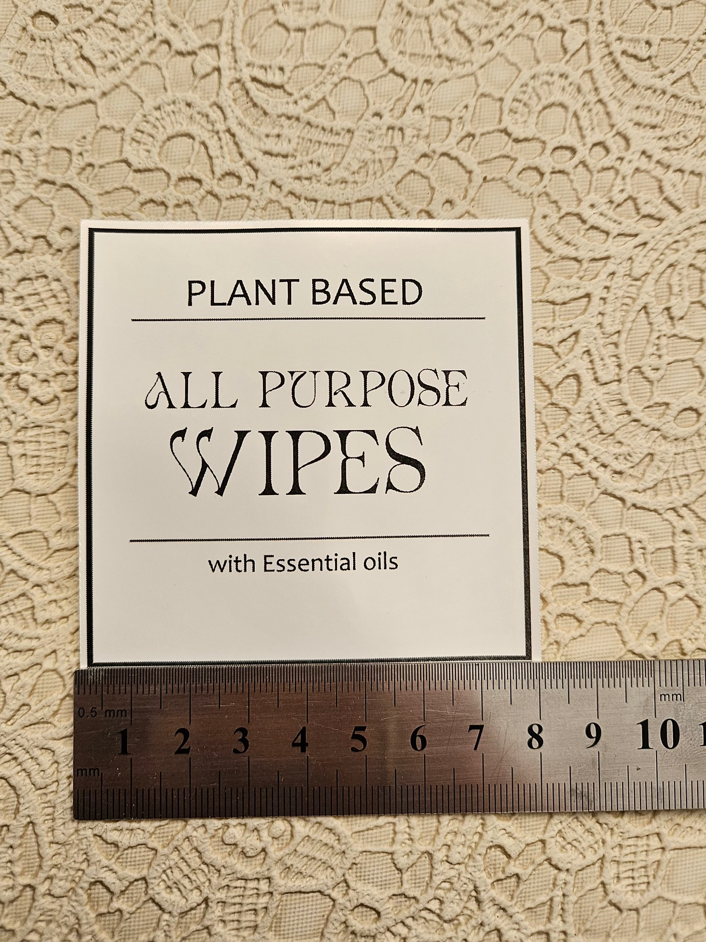 Essential Oil Label | Large 8cm x 8cm